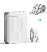 NIIMBOT Bundle D110M Label Maker Machine for School with 3Rolls 0.55" X 1.18" Clear Label Tapes
