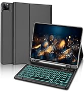 iPad Pro 12.9 inch 2022 Case with Keyboard, Keyboard Case for 12.9-inch iPad Pro 6th/5th/4th/3rd ...