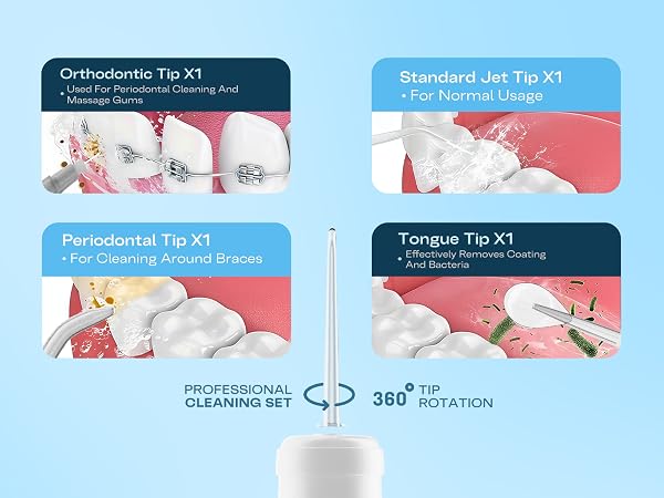 electric teeth cleaner waterflosser brand cordless water flosser rechargeable tooth cleaning kit