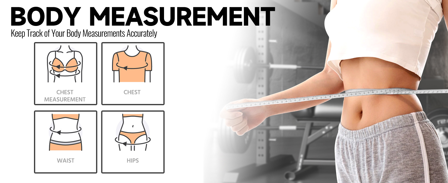 Body Measuring Tape Ruler for ?Body Measurement, Weight Loss, Measure Chest and Waist Circumference