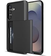 Jiunai for Samsung Galaxy S25 Case Card Holder Wallet for 2 Cards IDs License Credit Card Slot Hi...
