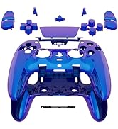eXtremeRate Full Set Housing Shell Buttons Touchpad Compatible with ps5 Edge Controller, Chameleo...