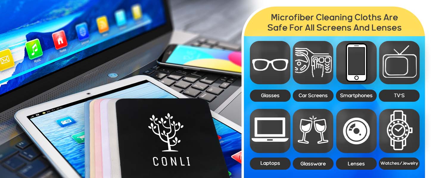 Microfiber Cleaning Cloths Are Safe For All Screens And Lenses