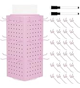Rotating Pegboard Display Stand With 24 Hooks ,Metal Spinning Peg Board Displays, Desk Pegboard,M...