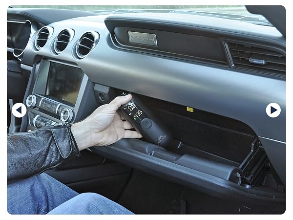The Woowind Tire Inflator is compact, fitting in your glovebox and ready for use anytime!