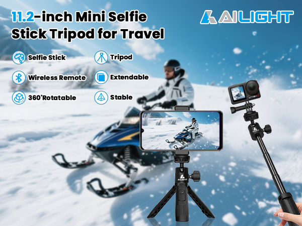 Mini Selfie Stick Tripod