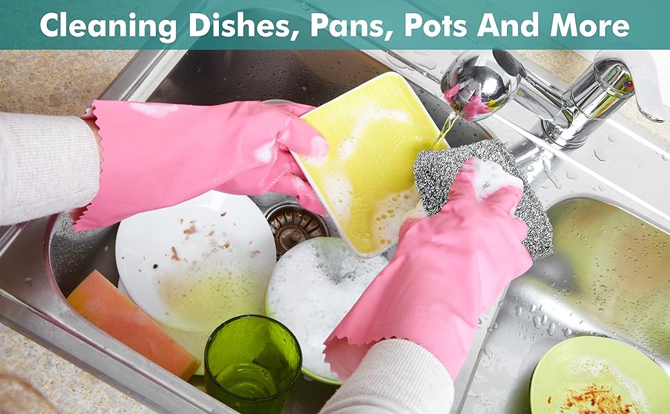 Dish washing pink