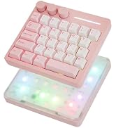 KiiBoom Cybrix 29 Rapid Fast Wired Gaming Keyboard, 8Khz Polling, Aluminum & Acrylic One Handed K...