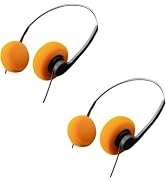 2 Pcs Retro Over-Ear Headphone,Vintage Feelings Underwire Headphones,Retro Lightweight Earphones,...