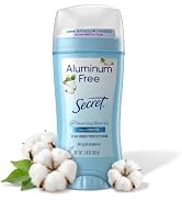 Secret Aluminum Free Deodorant for Women, 72hr Odor Protection, Naturally Derived Ingredients, Fr...