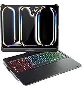 doqo iPad Pro 13 inch Case with Keyboard (M4, 2024),Keyboard case for iPad Pro 13 2024 with Multi...
