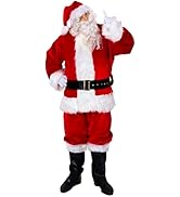 Sunnywood Men's Ultra Deluxe Santa Claus Suit Costume Set