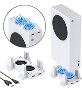 Cooling Stand Compatible with Xbox Series S, YUANHOT Dual Purpose Cooling Fan Cooler System Dock ...