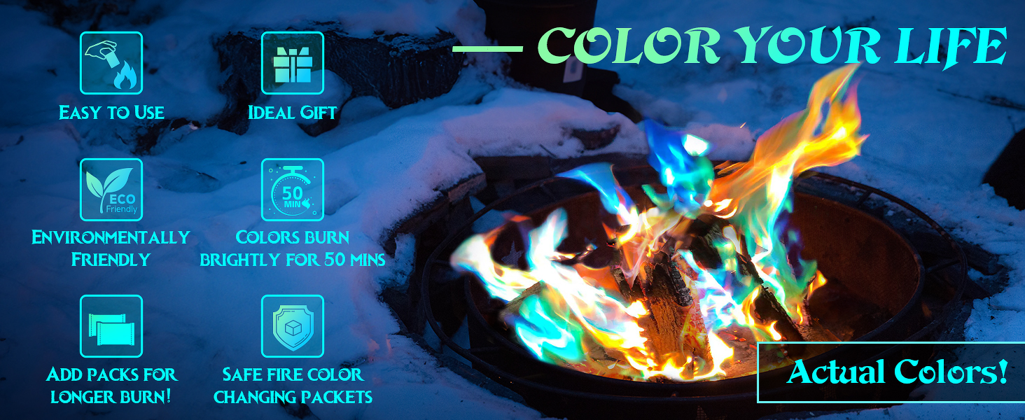 Fire Color Changing Packets