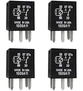 Sylvil 4 PCS Power Relay - 5 Pin Multi Purpose Auto Fuel Pump, G8V-RH-1C7T-R-DC12 Automotive, Hig...
