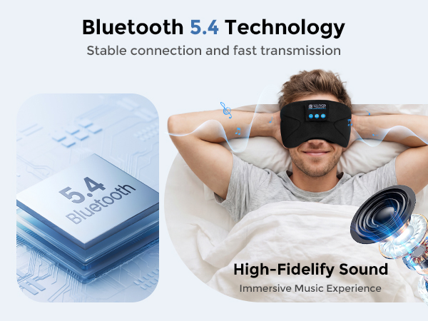 eye mask with bluetooth headphones