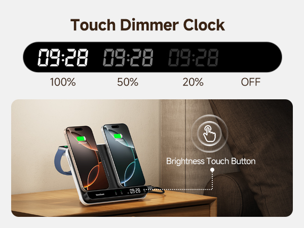 dual iphone charging station