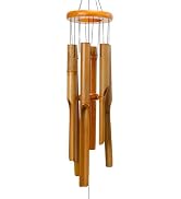 Afirst Bamboo Wind Chimes, 38" Wooden Windchimes for Outdoor Valentine's Day Gift Handcrafted Mem...