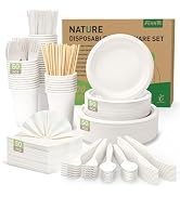 FEHHTO 400PCS Dinnerware Set