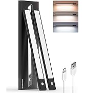 AMETHEUS Under Cabinet Lighting Wireless, 3200mAh Rechargeable Closet Lights Indoor, 134 LED Magn...