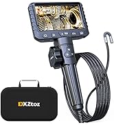 Two-Way Articulating Borescope, DXZtoz Industrial Endoscope with 0.33in Articulated Snake Camera,...
