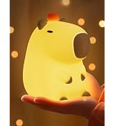 YuanDian Orange Capybara Night Light - Gift for Women, Teen Girls, and Babies. Decorate Kids' Bed...