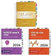 Index Tabs Bundle for CPT 2026, ICD-10-CM 2026 & HCPCS Level II 2026 | Complete Tabbing Set for 2...