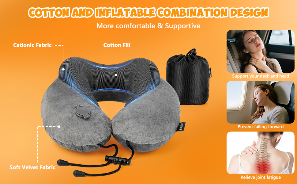 inflatable travel pillows for airplanes