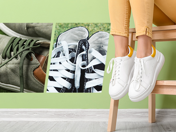Colored shoelaces are perfect for any type of casual shoes, boots, skates and sports shoes, etc.
