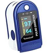 Easy@Home Fingertip Pulse Oximeter, Rotatable OLED Display to Show Waveform, SpO2 Blood Oxygen Sa...