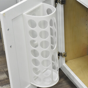 kitchen cabinet door plastic grocery bag storage holder organizer