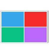 100 Pieces - Large Moving Stickers for Boxes, Colored Box Packing Labels Color Coded - 6 x 4 inch...