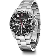 Victorinox FIELDFORCE Classic Chrono, Black (SS Bracelet), Bracelet Type