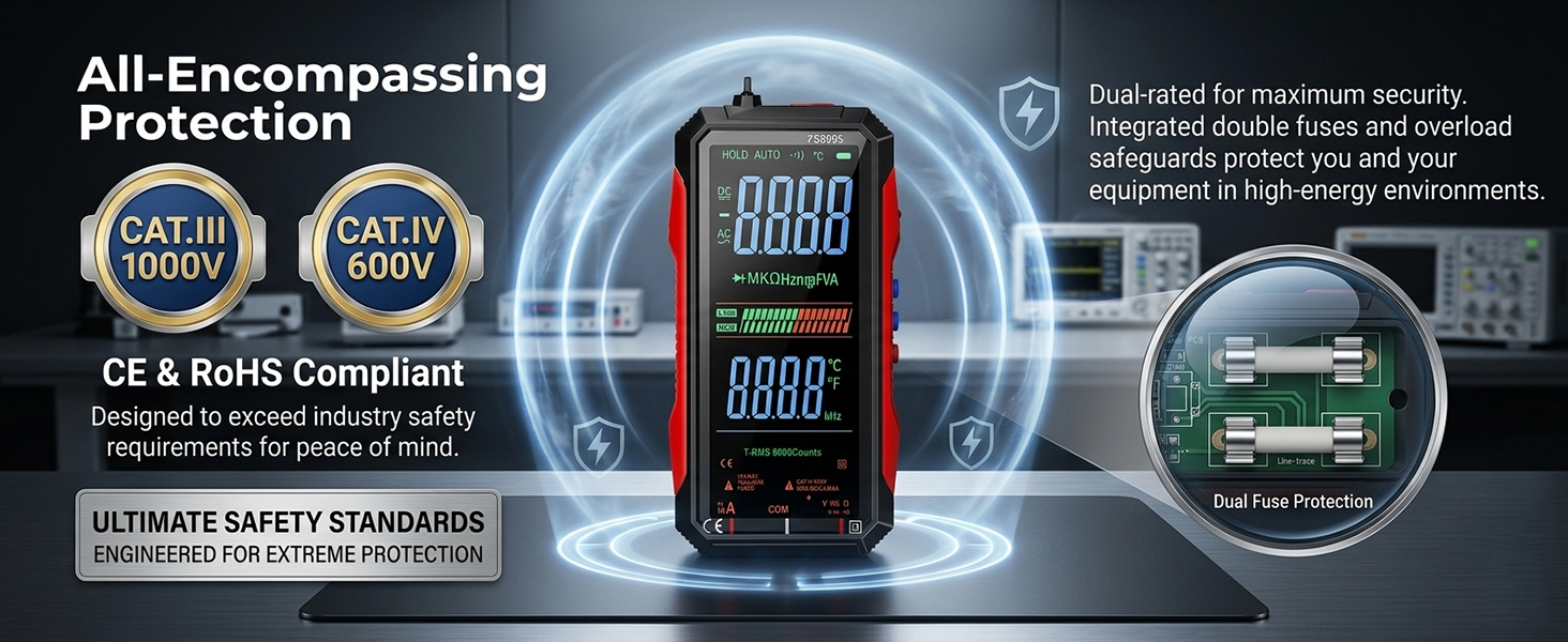 2026 Upgraded FS899L Digital Multimeter