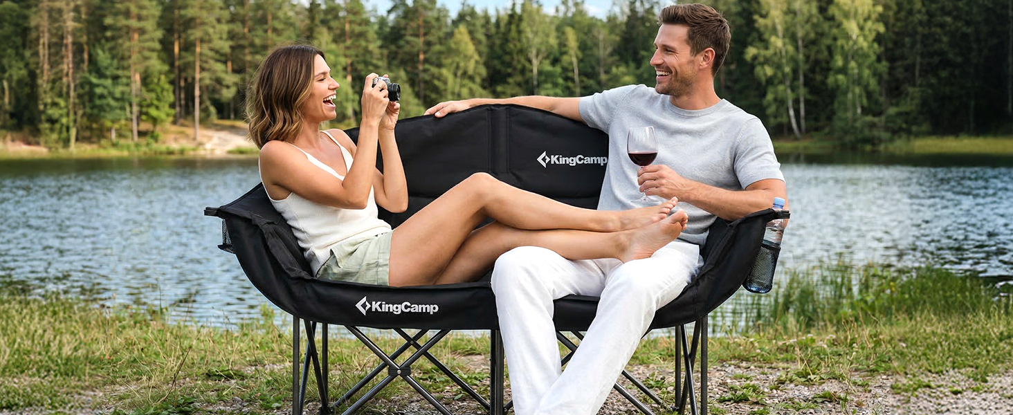 double camping chair