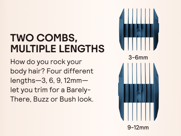 Two Combs, multiple lengths