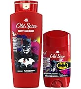 Old Spice Batman Dark Night Body Wash + Antiperspirant Deodorant Bundle Pack, 24/7 Freshness, Sme...