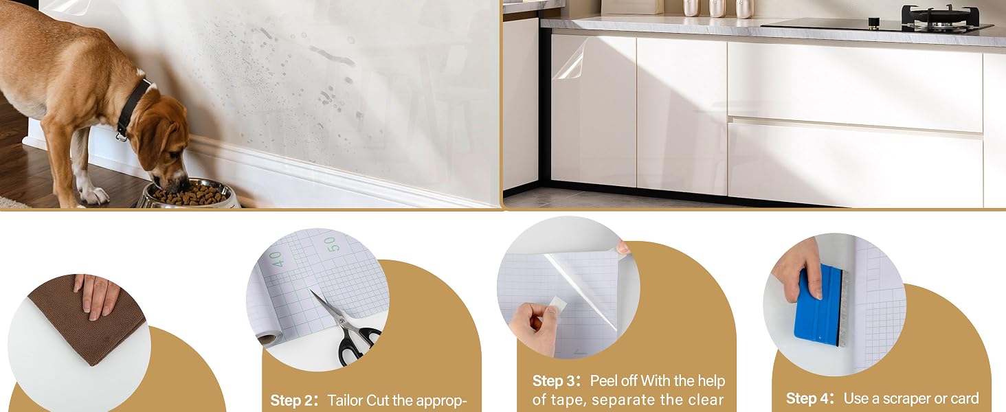clear backsplash protector