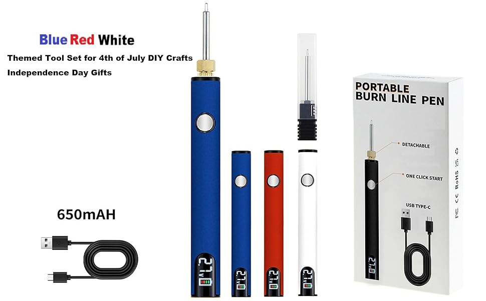 Red, White & Blue Themed Tool Set for 4th of July DIY Crafts.Independence Day Gifts