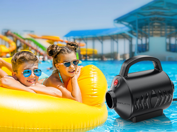 pump to inflate pool floats