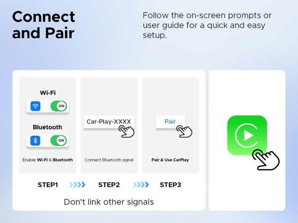 apple carplay adapter; easy setup; autp connect; best apple carplay wireless adapter;