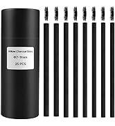 MyLifeUNIT Vine Charcoal Sticks, Willow Sketch Charcoal Pencils for Drawing, Pack of 25 (7-9 MM Dia)