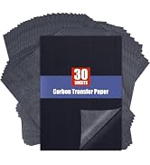 Carbon Paper for Tracing Transfer-Paper Pad, 30 Pcs Black Graphite Copy Paper for Tracing Drawing...