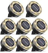vighep Mini Outdoor Solar Lights,8 Pack Solar Garden Light for Outside IP65 Waterproof, 8 LED Dis...
