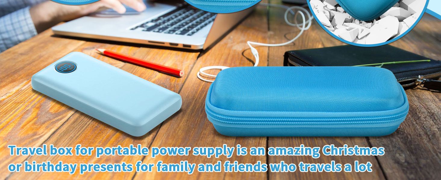 LOVELEDI charger power bank Travel Case