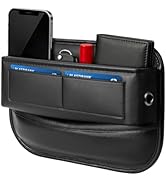 Yewltvep Universal Fit Car Gap Filler, Premium Leather Front Seat Gap Filler Organizer Center Con...