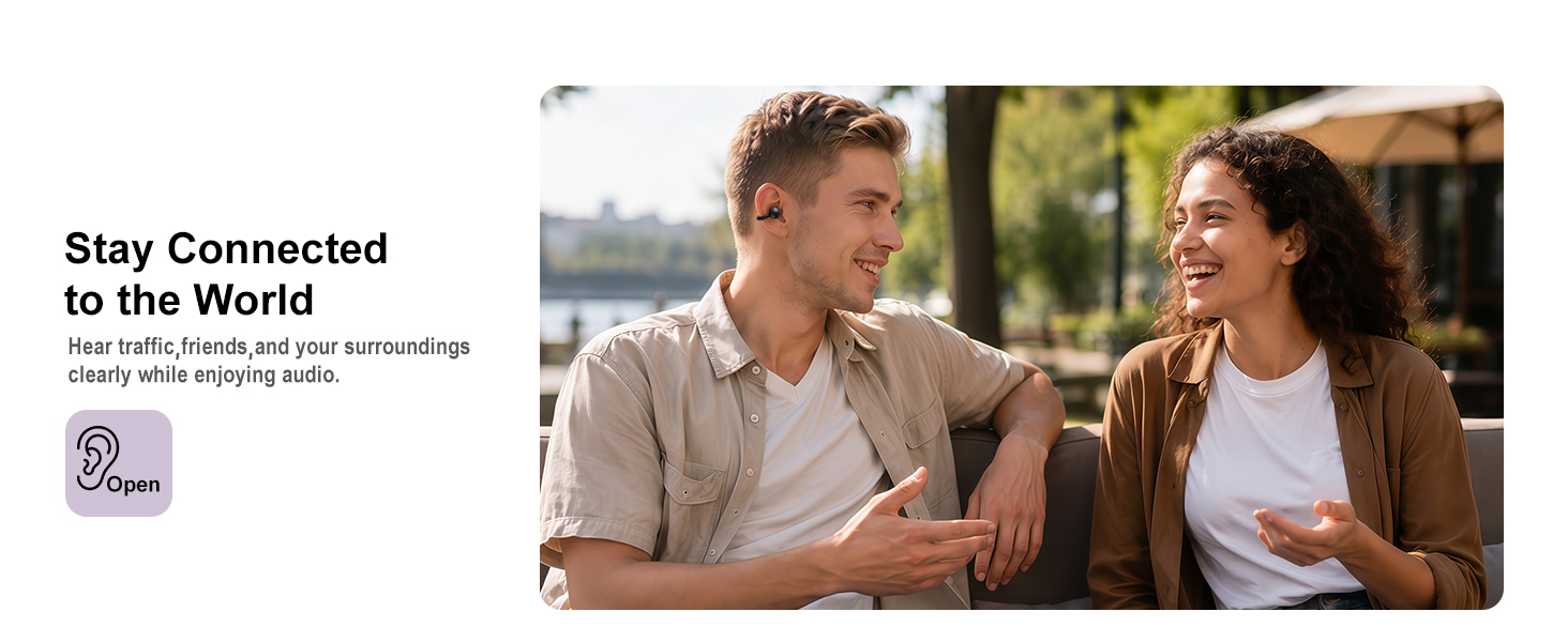 Open Ear Earbuds Clip-On Earbuds