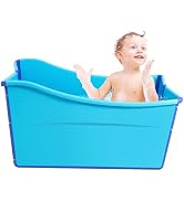 Portable Home Bathtub, 34.3 * 18.1 * 22.2in Practical bathtub for User Below 5.3ft Tall, Petite B...
