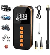 HFLYJPYW Tire Inflator cordless Portable Air Compressor, Electric Air Pump for Car Tires, 150 PSI...