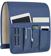 NB Sofa Armrest Organize remote holder bedside caddy organizer with 5 pockets,non-slip couch remo...